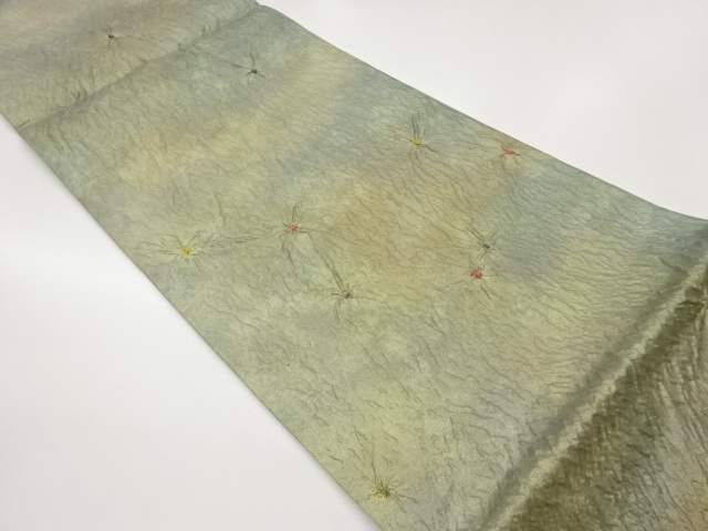 JAPANESE FUKURO OBI / MATELASSE / SHIBORI / ABSTRACT DOTS